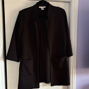Black Textured Blazer